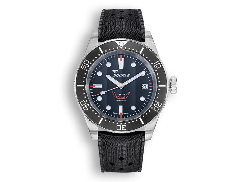 Squale 1545 Black Rubber 1545BKBKC.HT