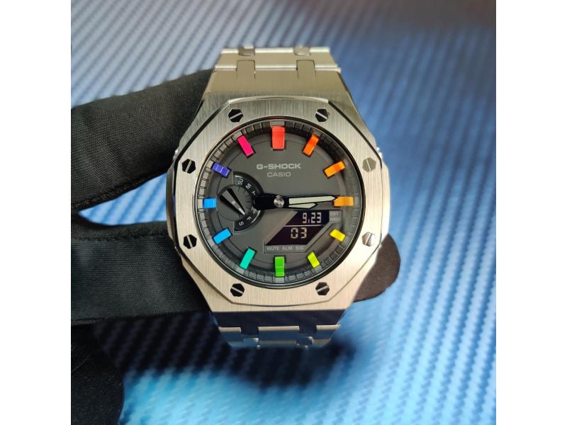 G-SHOCK raimbow GA-2100 Acciaio Orologio Personalizzato Casioak AP Royal Oak